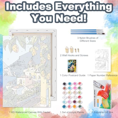 Lemon Tree Framed Paint by Numbers Kit for Adults Beginner 8x12 inch - Image 5