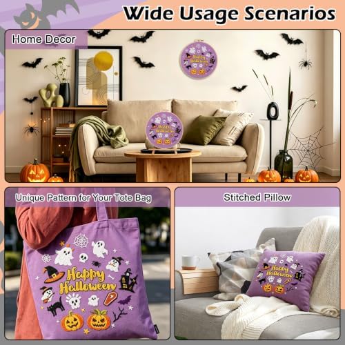 Louise Maelys Halloween Embroidery Kit for Beginners with Pumpkin Ghost - Image 5