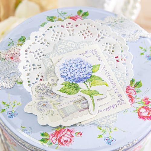 JOYCHOIC Vintage Junk Journal Supplies Kit, 4 Packs Floral Journaling and Scrapbooking for Adults, Aesthetic Scrapbook Materials, Bullet Journals for Beginner Women - Image 4