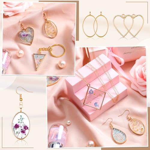 Inbagi 180 Pcs Open Bezels for Resin Jewelry - Image 6