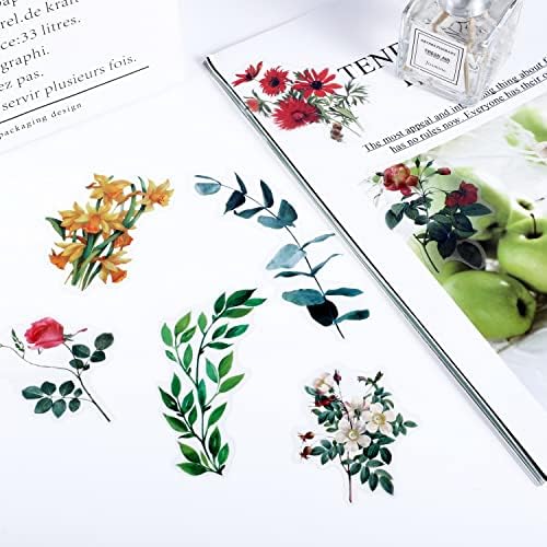 80 Vintage Flower Stickers for Scrapbooking, Self-Adhesive - Image 2