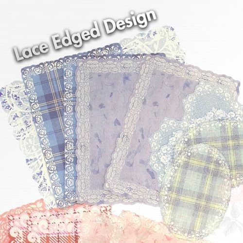 OKUPAN Vintage Floral Scrapbook Paper & Journaling Stickers (100pcs) Assorted Set (Blue) - Junk Journal Supplies for Bullet Journaling, Retro Crafts, Planner, Mixed Media, Collage Card Album - Image 6