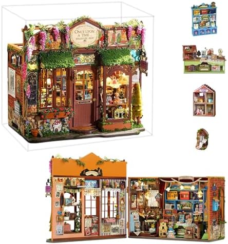 Miniature House Kit, Dollhouse Kit, Miniature Kit, DIY Mini House Building Kit for Adult Teen, Fairy Tale Wonderhouse Dollhouse Shop by fifijoy