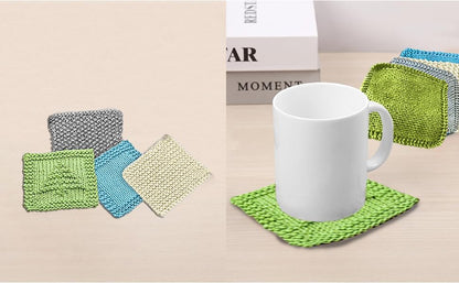 Kaaper Beginner Knitting Kit for Adults, Knit Dishcloth & Coaster Kit - Image 2