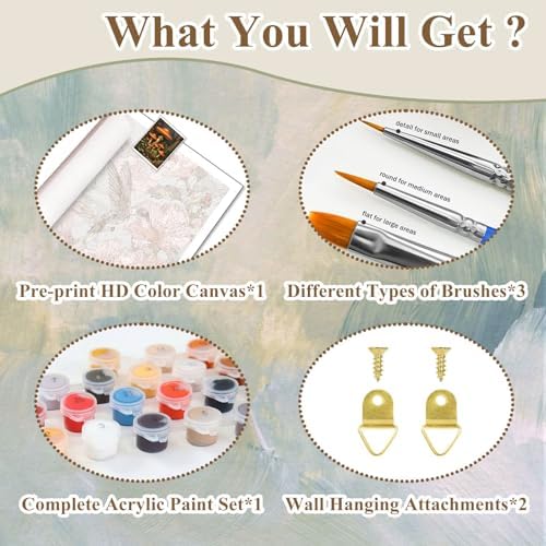 Mushroom Paint by Number for Adults, Paint by Numbers Kit for Adults 16x20 - Image 6
