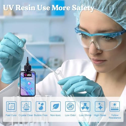 Bundle 300g Low Viscosity UV Resin and All-Inclusive Keychain Making Kit - Image 2