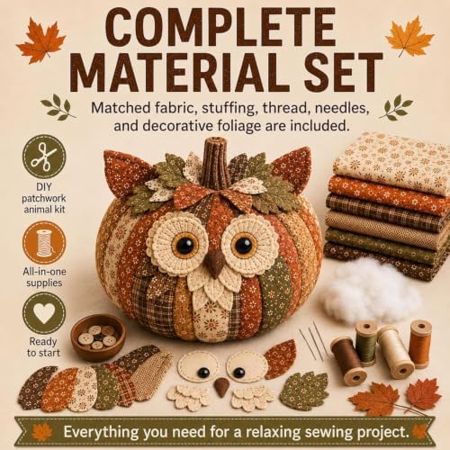 DIY Animal Pumpkin Fabric Sewing Kit (#C) - Image 3