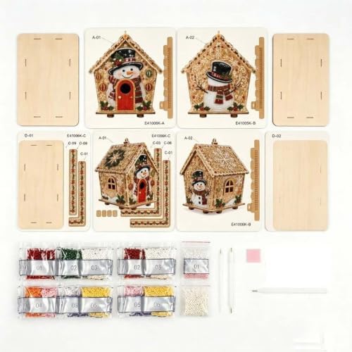 Christmas Diamond Pearl Painting Suncatcher Kit Christmas Ornaments 2026 (Style-B) - Image 6