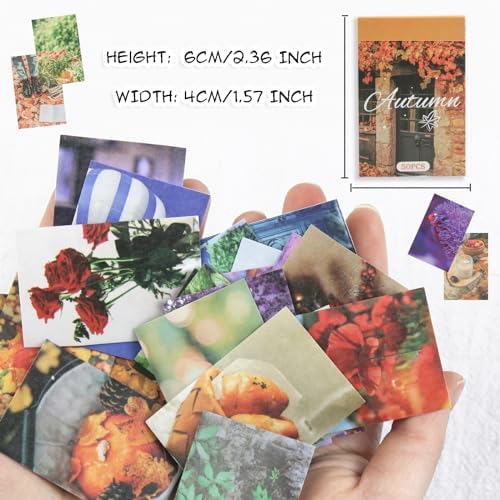 PRSTINCOL Washi Stickers Set, Assorted Colors, 6 Sets 300 Pcs - Image 3