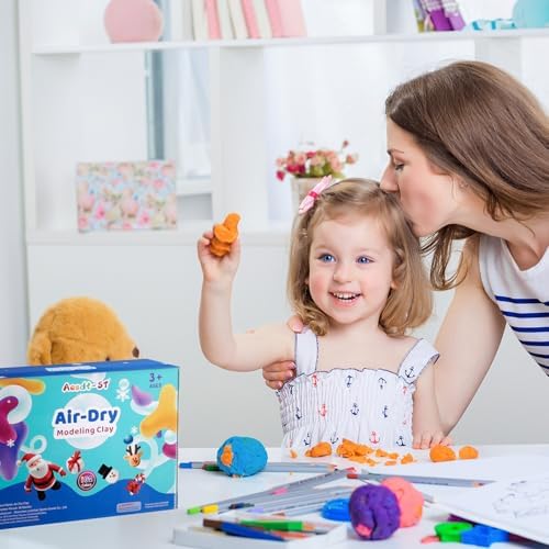 Aestd-ST Air Dry Clay 102 Colors, Modeling Clay for Kids, DIY Magic Clay - Image 5