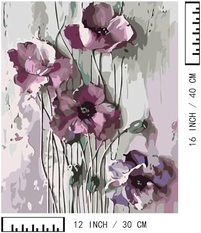 BAISITE Paint by Numbers Kit for Adults Beginners,12" Wx16 L 2 Pack Canvas for Painting Kits for Adults in Colorful Box 6566 Already Framed - Image 7