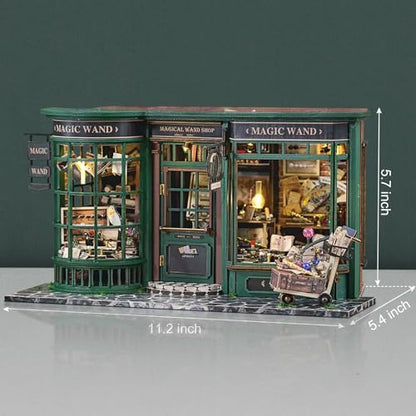 GuDoQi DIY Miniature House Kits, DIY Miniature Dollhouse Kit with Furniture, Tiny House Kits 1:24 Scale, Creative DIY Crafts for Adults Teen, Christmas Birthday Gifts, Magic Shop - Image 2