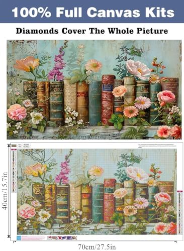 Large Diamond Art Kits for Adults,Book Diamond Art Painting Kits for Adults - Image 3