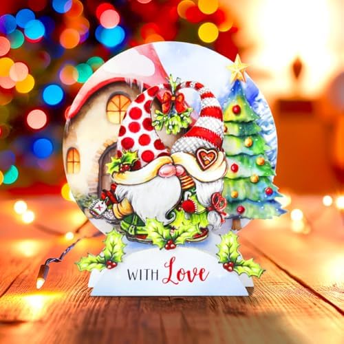 Katy Sue Christmas Gnomes Die Cut Pop Up Card Making Kit for Adults. Makes 12 Cards & Contains Gnome Die Cut Decoupage Paper Sheets, Supports, Envelopes, & Foam Pads For Christmas Card Making Supplies - Image 4