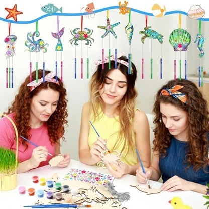 JellyArch Ocean Animal 30 Pack DIY Wind Chime Kit Art and Crafts - Image 2