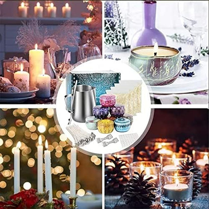 evhooe Candle Making Kit, Wax Melt Making Kit, Candle Beginner DIY Starter Set for Making CandlesScented Candles, Complete Candle DIY Set for Gifts for Adults and Teens - Image 5