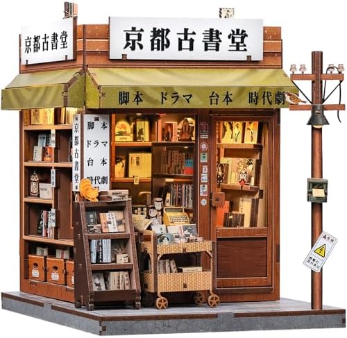 Fsolis Japanese Book Nook Kit - DIY Miniature House Kit by FsolisDIYDollhouse