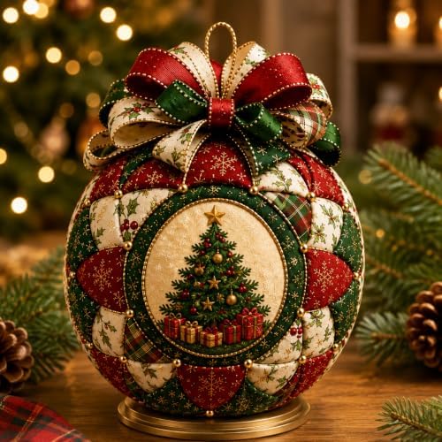 Christmas Classics Patchwork Ornament DIY Kit, Holiday Decorations，Tree by Unknown