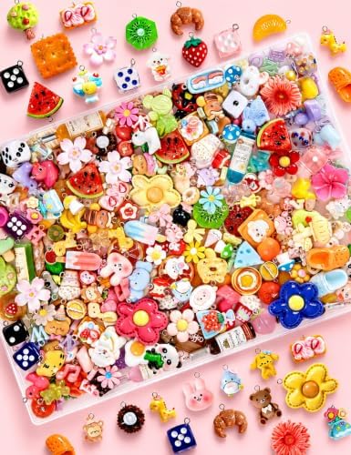 RQAYE DIY Bracelet Charms, Resin cut charms for Keychain & jewelry making by Unknown