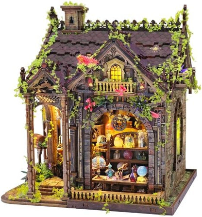 Book Nook Kit DIY Miniature House 3D Wooden Puzzle - Myriad Realms Club by Homedecorexpert