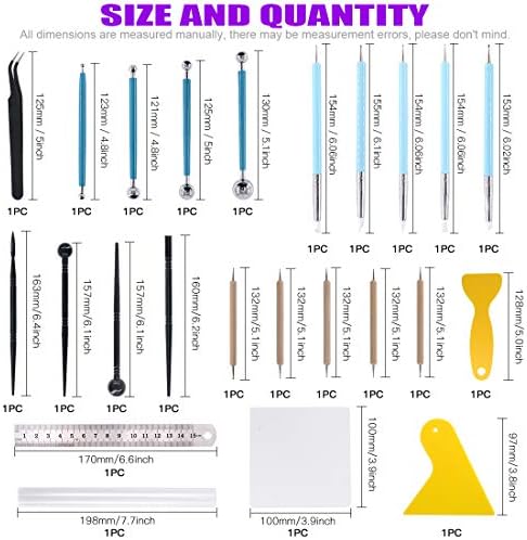 Swpeet 24Pcs Modeling Clay Sculpting Tools Kits, Painting Brush, Wooden Dotting Tools, Ball Stylus Tool, Plastic Ball Rod Stylus Modeling Tools, Clay Roller, Clay Scarper for Modeling Clay - Image 2