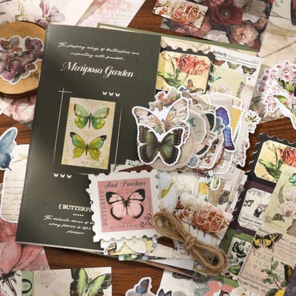 Diuhofart Butterfly Collage Kit, Vintage Scrapbooking Supplies for Adults - Image 6