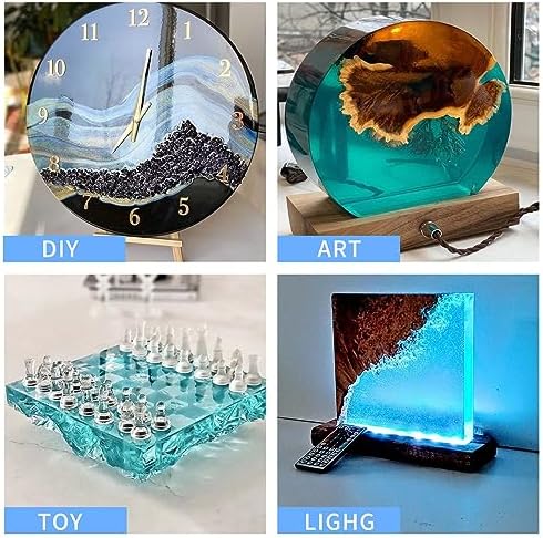 Deep Pour Epoxy Resin, 3 Gallon 2-4" Pour Depths Epoxy Resin Kit Crystal Clear High-Gloss No Bubble Self Leveling for DIY Molds Wood River Table Flower Preservation Top Mold Crafts Mix 2:1 Ratio - Image 2