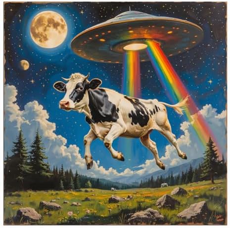 ICYANART UFO Paint by Numbers Kit for Adults, Funny Paint by Number Kits by Unknown