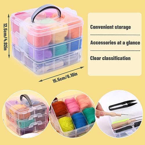 JUPEAN Needle Felting Kits for Beginners Adults Needle Felting Supplies - Image 4