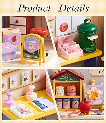 Handmade Gift Corner Super Miniature House Kit - DIY Plastic 3D Model Building Set for Teens, Build Your Own Paint & Present Shop with Dustproof Case, Creative Craft Gift for Girls Women - Image 3