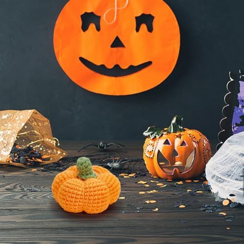 ACRNIGHEET Pumpkin Crochet Starter Kit Halloween Crochet Kit for Adults 6PCS DIY Crochet Kit for Beginners Crochet Knitting Supplies for Beginners with Step-by-Step Instruction and Video Tutorials - Image 4