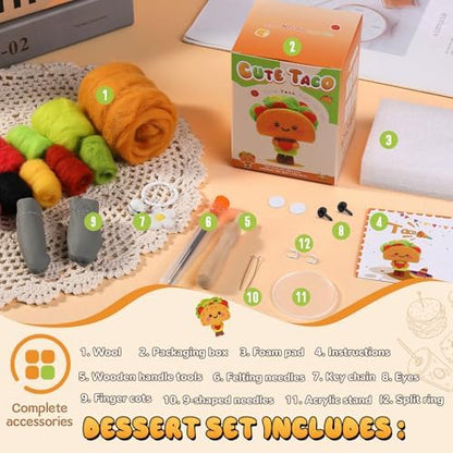 Yizzvb Needle Felting Kit Beginners Felting Wool Supplies Tools - Image 2