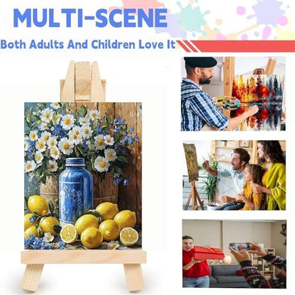 DOTSTART Paint by Numbers Kit for Adults,Lemons and Daisies Paint by Number for Adults,Acrylic Adults' Paint-by-Number Kits, DIY Easy Paint by Number Adult Canvas for Home Art Decor, 15.75X19.69 inch - Image 6