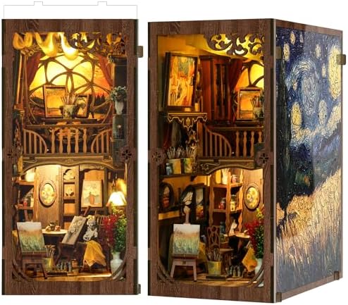 SUNNINO Book Nook Kit - DIY Miniature House Kit for Adults by SUNNINO