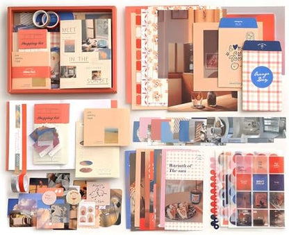 YagCu Aesthetic Scrapbook Kit, Sunset Junk Journal Supplies, Vintage Journaling and Scrapbooking Set, Bullet Journals Materials, Large Collection for Women Adults Beginners, Arts Craft - Image 7