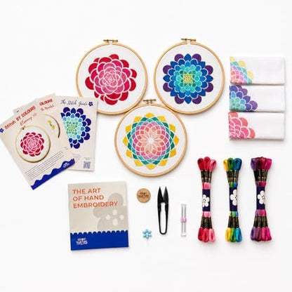 KNOT YOUR TYPE Stitch by Multicolours DIY Embroidery Kit - Bundle of 3 | Hand Embroidery Kit with All Stitching Materials | Perfect Art & Craft Gift Set, Stitching Kit for Adults - Image 2