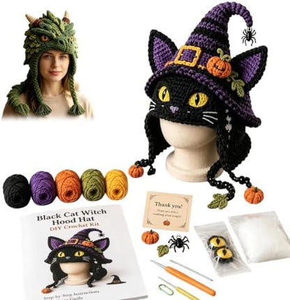 Fantasy Hood Hat DIY Crochet Kit Series for Beginners (Cat) by Unknown