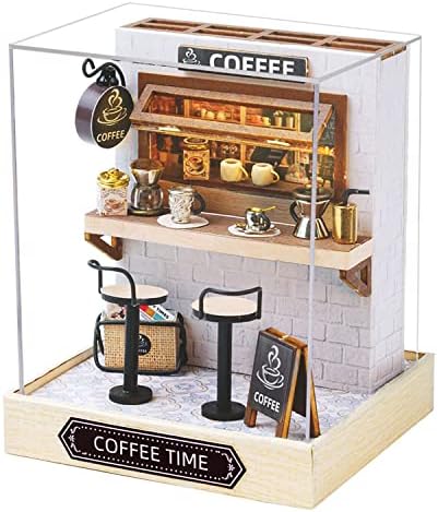 CUTEROOM DIY Doll Room Miniature Furniture Wooden House Kit-Coffee Shop by CUTEROOM