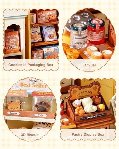 Rolife DIY Miniature House Kit for Adults, Mini Wooden Dollhouse Kit, Tiny House Diorama Building Kits-Birthday Christmas Craft Hobbies Gift for Teens Kids - Image 4