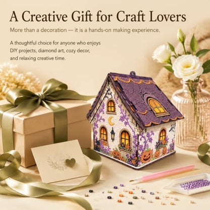 FRANDEK DIY Wooden House Diamond Art Painting Kit for Adults Home - Image 7