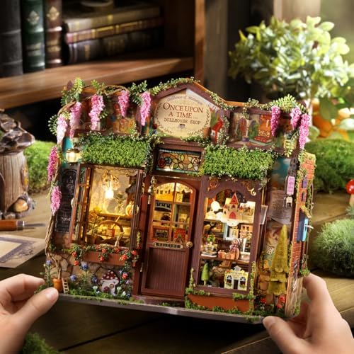 CUTEROOM DIY Miniature House Kit-Fairy Tale Kingdom, Tiny Dollhouse Wooden Furniture Kit, Mini DIY Craft Kits Creative Room for Decoration Family Friends - Image 5