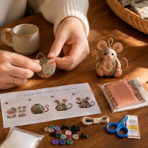 DNKZWUPUP Patchwork DIY Kit Series for Beginner Sewing Craft Kit Home Decor - Image 2