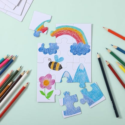 Mr. Pen- Blank Puzzle, 10 Sets, 12/28/48 Pieces/Pack, 8.2" x 5.6" (Pack of 4) - Image 6
