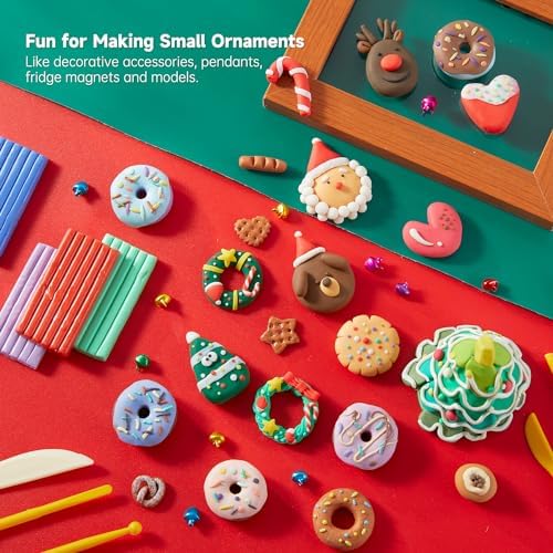 Shuttle Art Polymer Clay Kit, 57 Colors Oven Bake Clay for Kids with 19 Carving Tools and 10 Accessories, Non-Sticky, Non-Toxic, Ideal Gift for Kids - Image 5