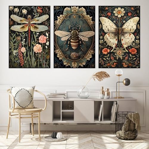 3 Pack Framed Paint by Numbers for Adult with Wooden Easel 8x12 inch - Image 2
