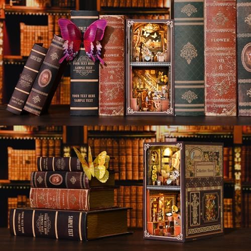 Book Nook Kit, DIY Miniature House Dollhouse Kit 3D Puzzle for Adults - Image 6