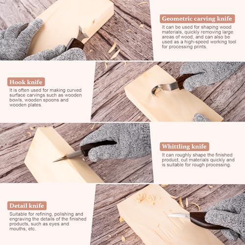 26 in 1 Wood Carving Tools Kit for Beginners - Image 5