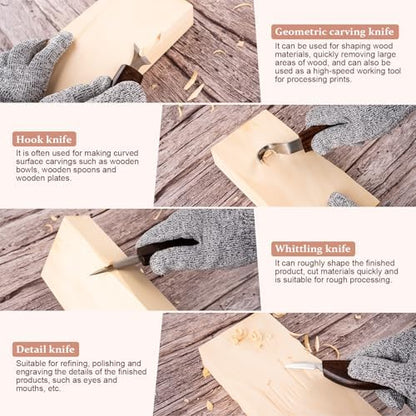 26 in 1 Wood Carving Tools Kit for Beginners - Image 5