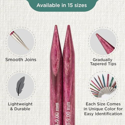 KnitPro Dreamz Interchangeable Circular Needles 4" (10cm) | US Size 13 (9mm) - Image 3