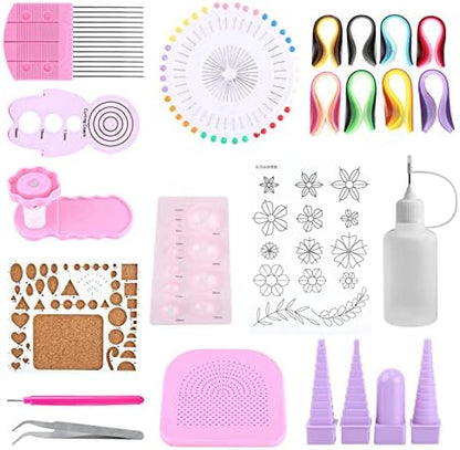 Tomedny Paper Quilling Kit, 800 Strips and Quilling Tools Complete Set for Beginners to Advanced Users Art Paper DIY Craft for Classroom Teaching by Unknown